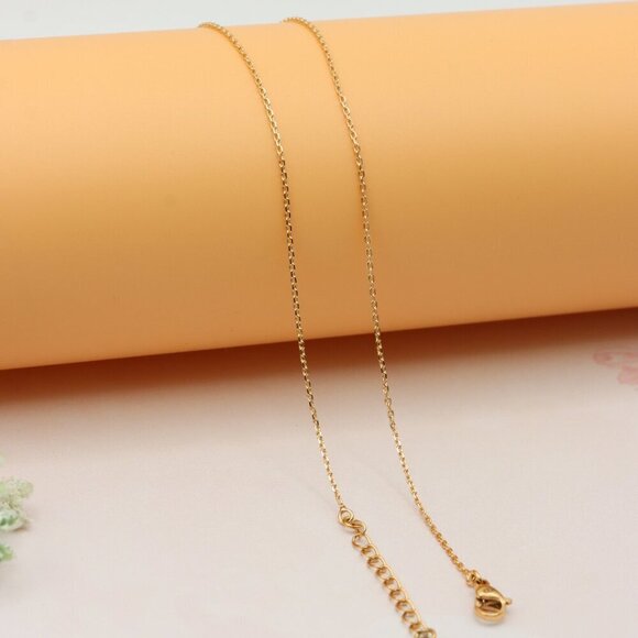 Angel Charm Rose Gold Necklace with Sparkling Centerpiece, XPNL0230 - Picture 13 of 13